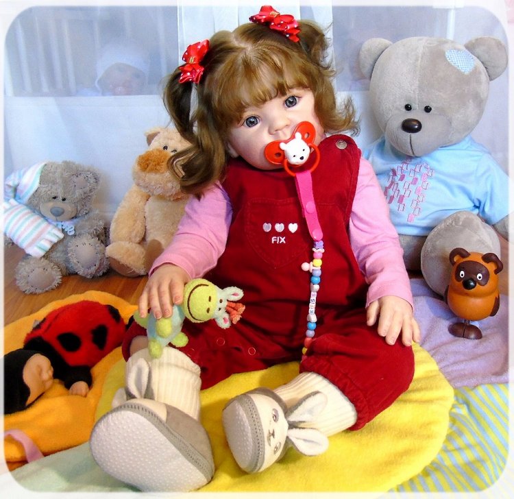 Милая девочка Гулечка — Обучение реборнингу: роспись (фото 4)