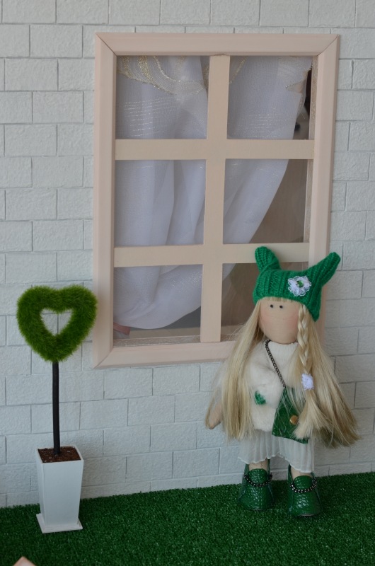 Большой румбокс с аксессуарами (фотозона 7в1) для кукол от 25 см