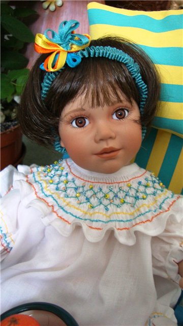 Из коллекции маленьких очаровашек Анны Tиммерман - фарфоровая кукла Orange Blossom