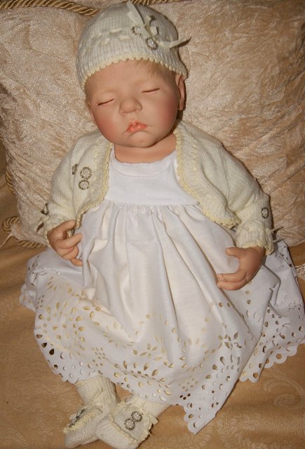 Hildegard Gunzel 2010 Resin Dolls - baby Miriam нежная булочка - сплюшечка