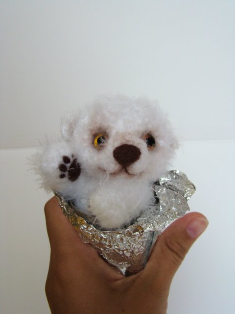 Мишка-эскимо. Игрушка вязанная крючком Ольги Чернухо (фото 2)