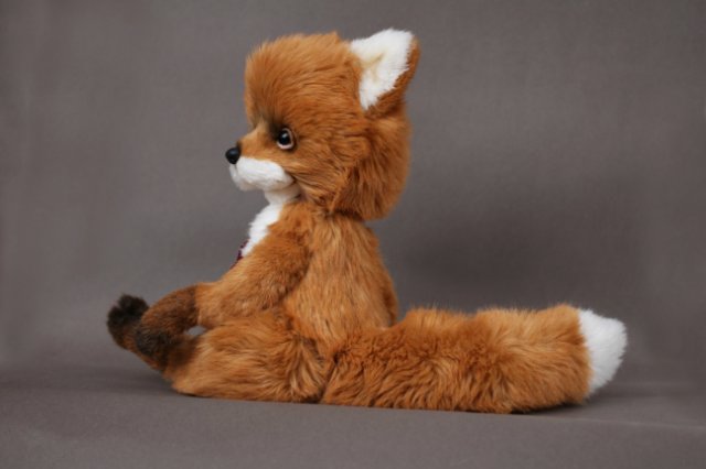 Лисёнок Мика, обладатель шикарного хвоста. Авторская игрушка Татьяны Матляк (фото 10)