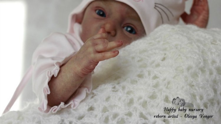 Моя милая златовласка Ева. Кукла реборн Олеси Венгер