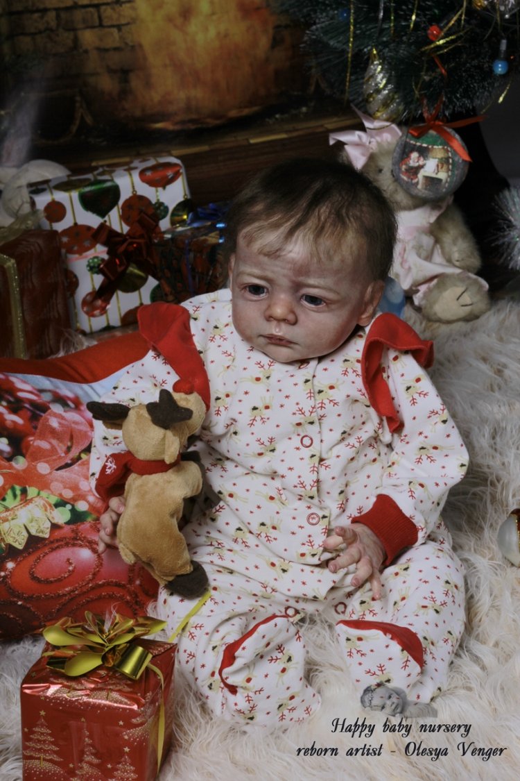 Моё предновогоднее чудо, моя Карлотта. Кукла реборн Олеси Венгер