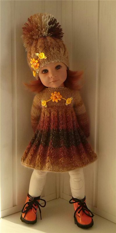 Теплые платьица для девочек Готц (фото 5)