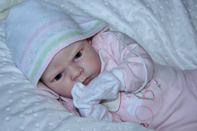 Маленькая кнопочка реборн Сабрина, художник Беспалова Жанна