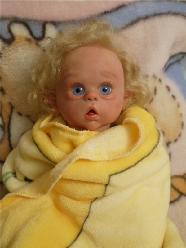 Малыш эльфик Василёк из молдика Офелия, кукла реборн Натальи Фединой, Baby-Zest