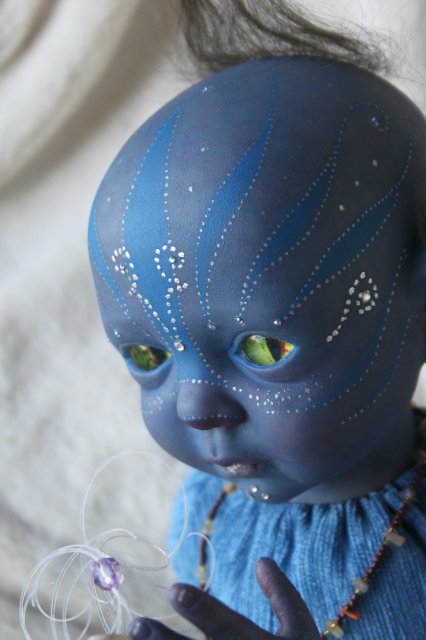 Аватарёнок Вишно (защитник) - кукла от Элины Кудрявцевой