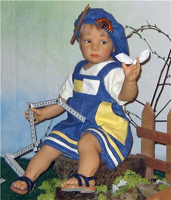 "Fiete" студийная кукла от Elisabeth Lindner, Germany