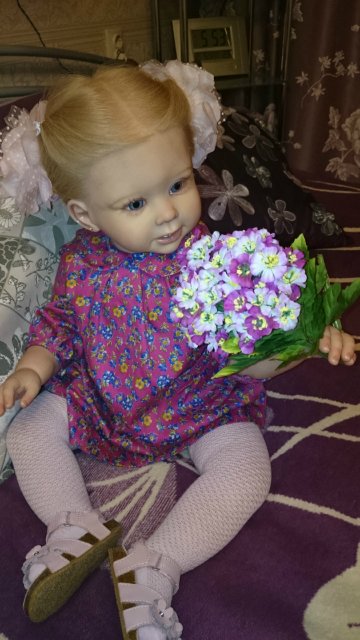 Мое солнышко - малышка Джастина из молда Бонни by Linda Murray