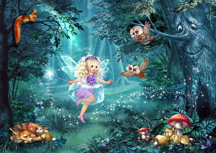 Сказка про Фею и Тролля. Музыкальное Видео. Волшебные иллюстрации от Zorina Baldescu