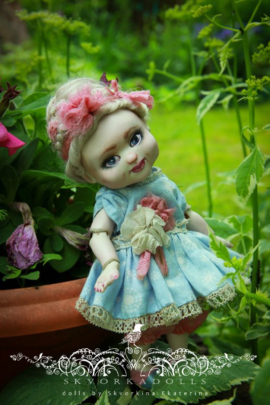 Фарфоровая кукла Бобо - маленькая принцесса (фото 6)