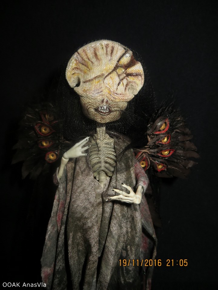 Смерть из киноленты "Хелбой 2". ООАК из Скелиты Калаверас Монстр Хай