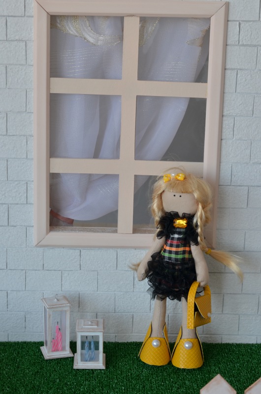 Большой румбокс с аксессуарами (фотозона 7в1) для кукол от 25 см