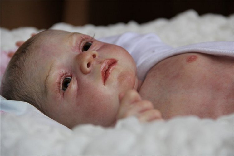 Нечаянная радость... Малыш реборн Ромео, прототип, скульптор Натали Блик, художник Алла Кокс (фото 4)