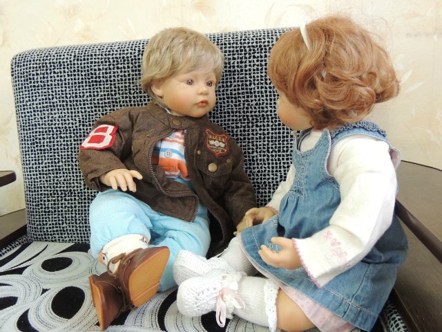 Сказка про Аиста. Куклы Bettine Klemm