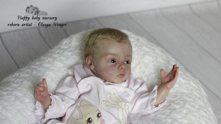 Моя милая златовласка Ева. Кукла реборн Олеси Венгер