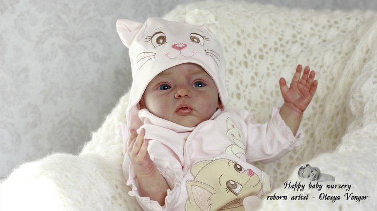 Моя милая златовласка Ева. Кукла реборн Олеси Венгер