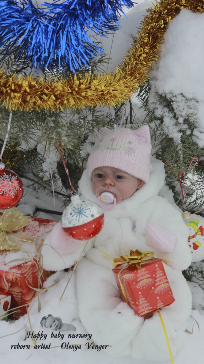 Моё предновогоднее чудо, моя Карлотта. Кукла реборн Олеси Венгер