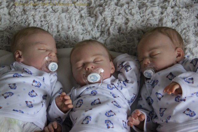 Тройняшки Джошики... Куколки реборн Виктории Вишни