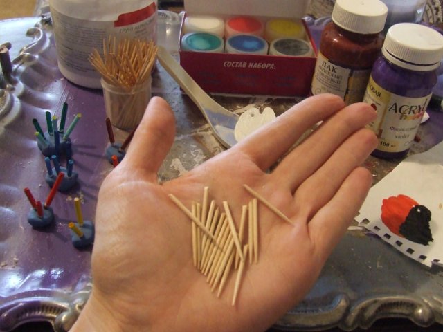 Мастер-класс "Создание принадлежностей для художника. Масштаб 1:12"