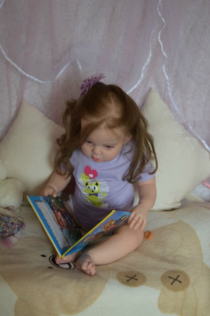 Моя первая большая девочка реборн Ариша