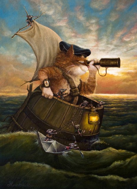 Сказочки кота Кузьмы... художник Александр Маскаев