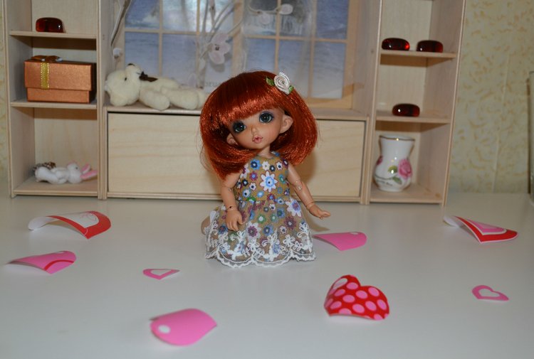 Сердца, цветы и шоколадный мишка (фото 5)