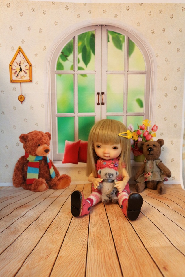 Долгожданная Дрюшечка или первый опыт фотографирования с фоном (фото 7)