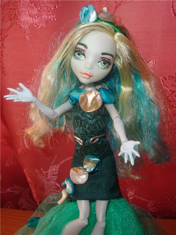 Русалка ООАК из Лагуны Monster high (фото 8)