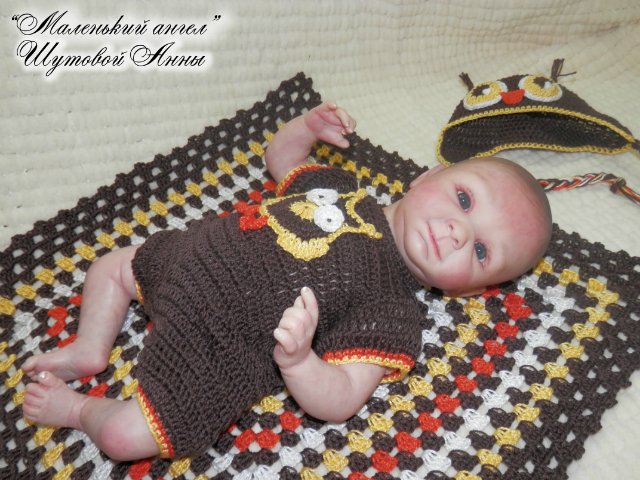 Малышок Филиппок. Кукла реборн Шутовой Анны (фото 6)