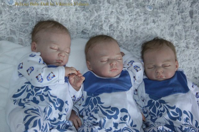 Тройняшки Джошики... Куколки реборн Виктории Вишни