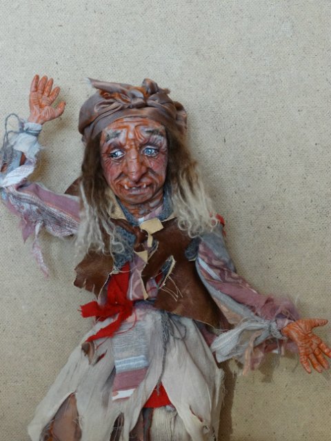 Баба - Яга. авторская кукла (фото 5)