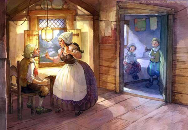 Путешествие в сказку братьев Гримм Гензель и Гретель. Великолепие творчества Zofia & Henry Zawieruszynski (фото 2)