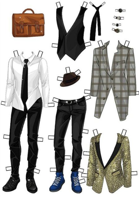 Такие милые бумажные куколки, хочу поделиться (фото 3)