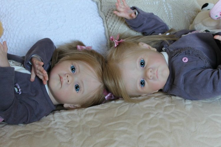 Мои сестрички Аня и Яна! Куклы реборн Шепелевой Людмилы