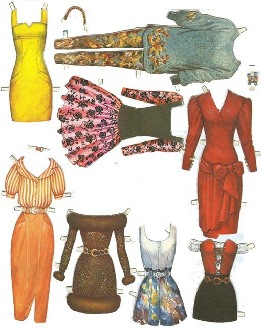 Бумажные куклы для вырезания моего детства