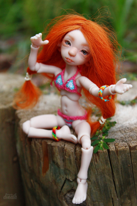 Как Фиби в отпуск съездила. Авторская бжд-мышка Лидии Снуль