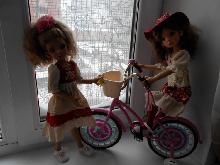 Велосипед в подарок — Куклы Kaye Wiggs (Кайе Виггс): авторские BJD (БЖД) (фото 4)