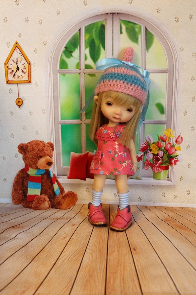 Долгожданная Дрюшечка или первый опыт фотографирования с фоном (фото 10)