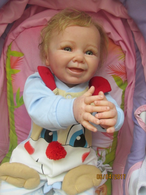 Кукла реборн Вениамин из молда Моритц от Линды Шеррер (фото 4)