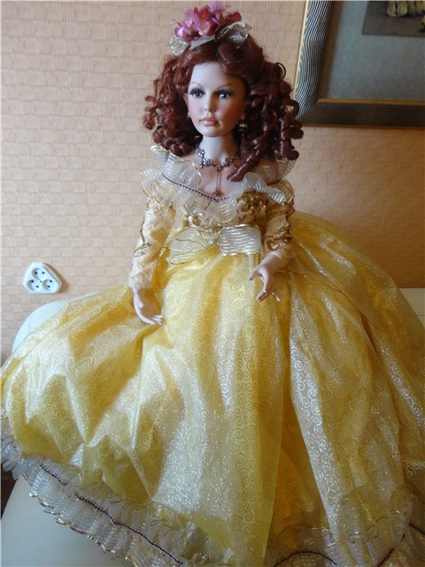 Ты провинилась...красотою! А это редкое богатство! Фарфоровая кукла Donna Rubert - София