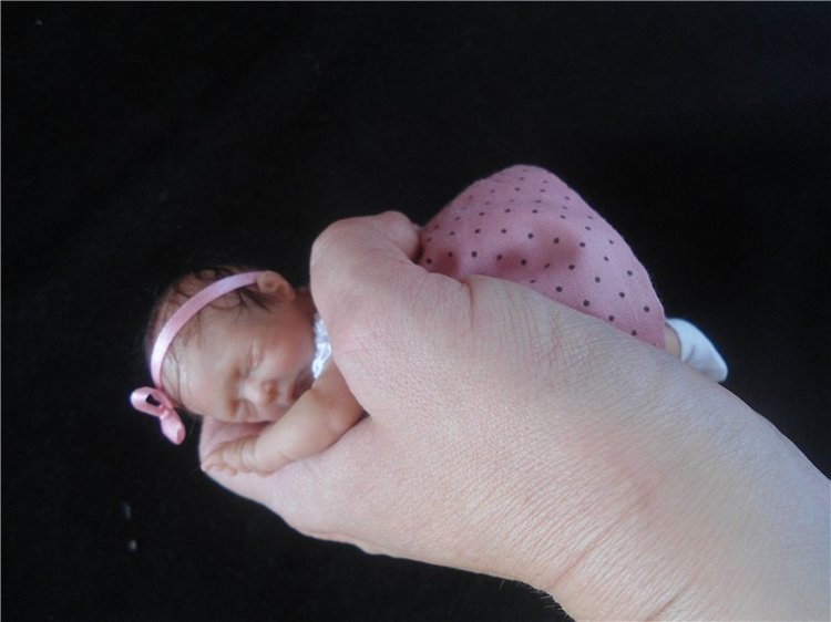 Дюймовочка, авторская кукла своими руками (фото 5)