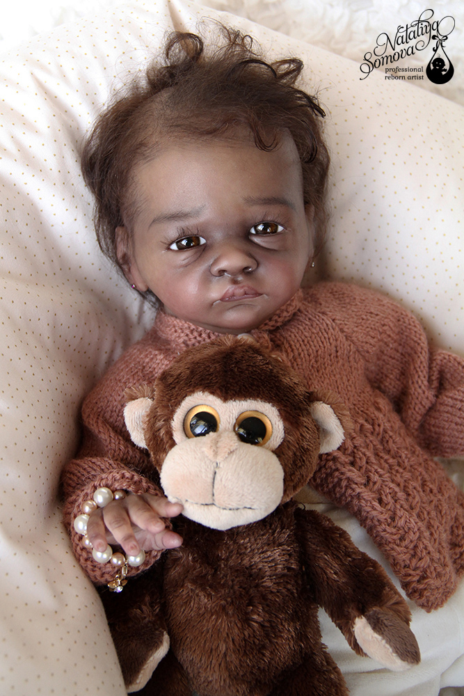 Эвелина. Шоколадка реборн Наталии Сомовой