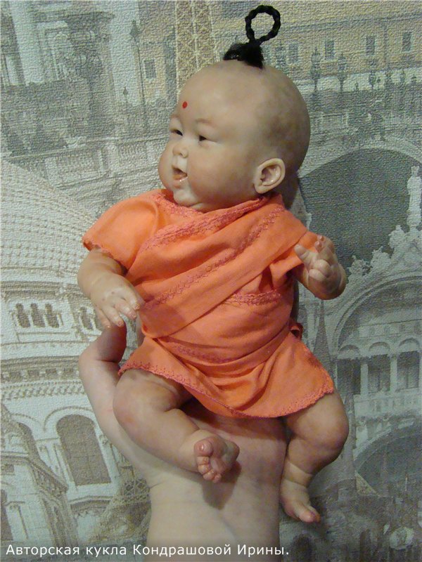Малыш из Тибета. Авторская кукла Кондрашовой Ирины (фото 5)