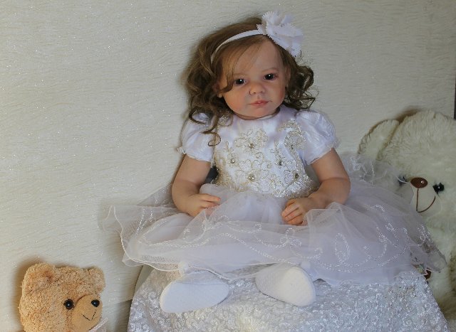 Моя милая Мариночка! Малышка реборн из молда Camille (фото 6)