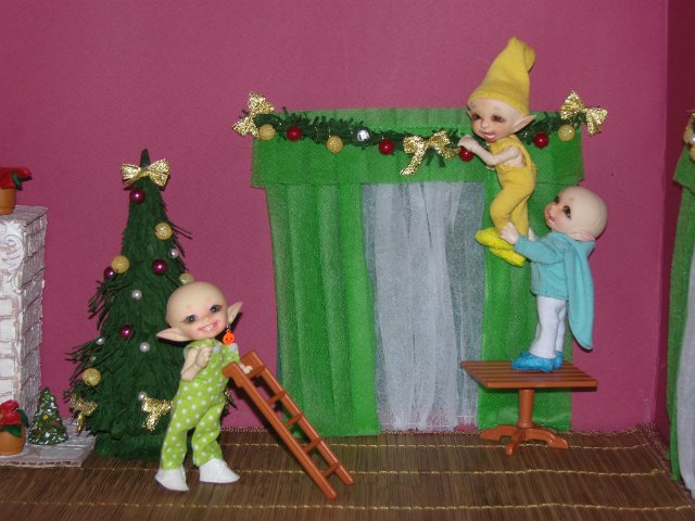 Занавесочная история. Кукольная миниатюра (фото 6)