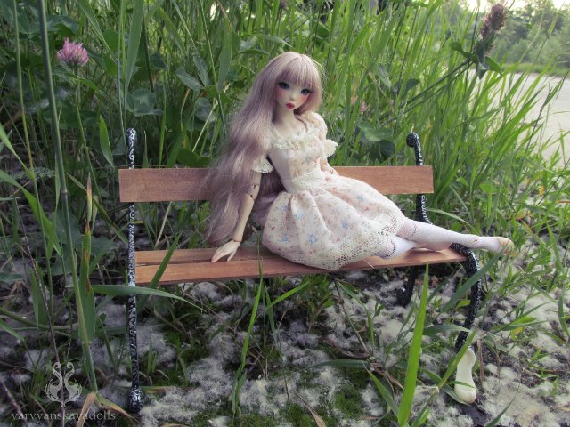 Шарнирная кукла Акина - Весенний цветок