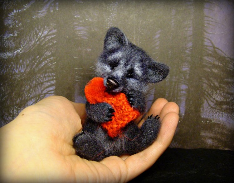 Про красную шапочку. Авторская игрушка валянием из шерсти Ольги Чернухо (фото 4)