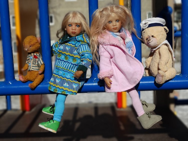 Весенняя прогулка — Куклы Annette Himstedt (Аннетт Химстедт): коллекционные